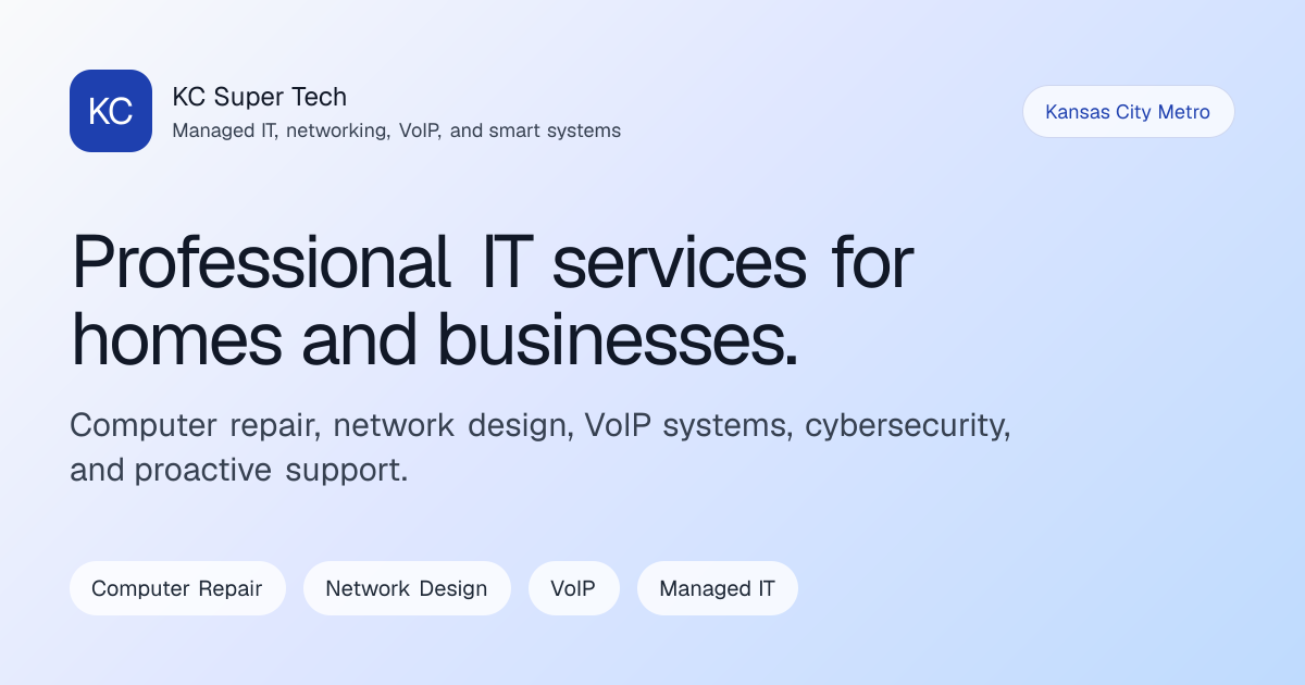 KC Super Tech | Professional IT Services in Kansas City | KC Super Tech